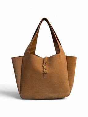 YSL LOGO LE 5 À 7 BEA IN SUEDE GOLDENLEAF
 TOTE BAG